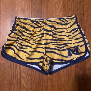Michigan athletic shorts